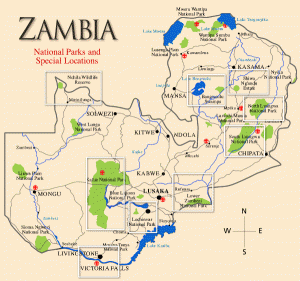 Map Zambia
